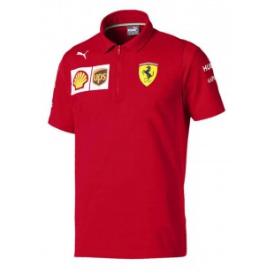 Formule 1 - Týmové polo tričko Ferrari - červené
