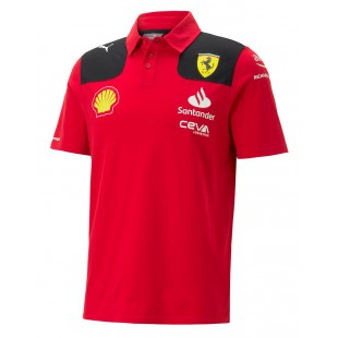 Formule 1 - Týmové polo tričko Ferrari - červené
