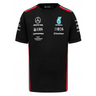 Formule 1 - Týmové tričko Mercedes AMG Petronas - černé