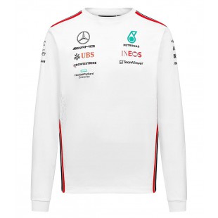 Formule 1 - Týmové triko Mercedes AMG Petronas - bílé