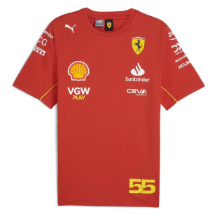 Formule 1 - Týmové tričko Ferrari - Carlos Sainz