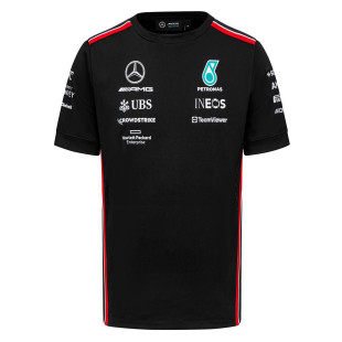Formule 1 - Týmové tričko Mercedes AMG Petronas F1 - černé