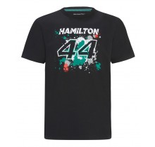 Tričko Lewis Hamilton "44" - černé