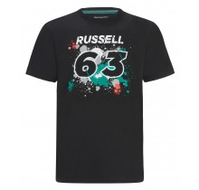 Tričko George Russell 63 - černé