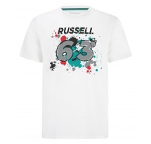 Tričko George Russell 63 - bílé