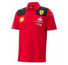 Týmové polo tričko Ferrari - červené