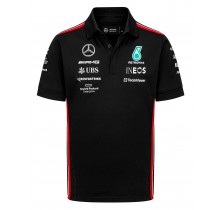 Týmové polo tričko Mercedes AMG F1 - černé