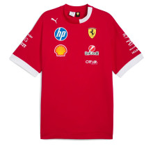 Týmové tričko Ferrari Oversized - červené
