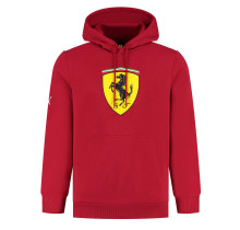 Mikina Scuderia Ferrari s kapucí - červená