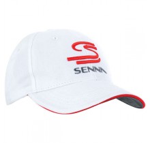 Kšiltovka Ayrton Senna - bílá